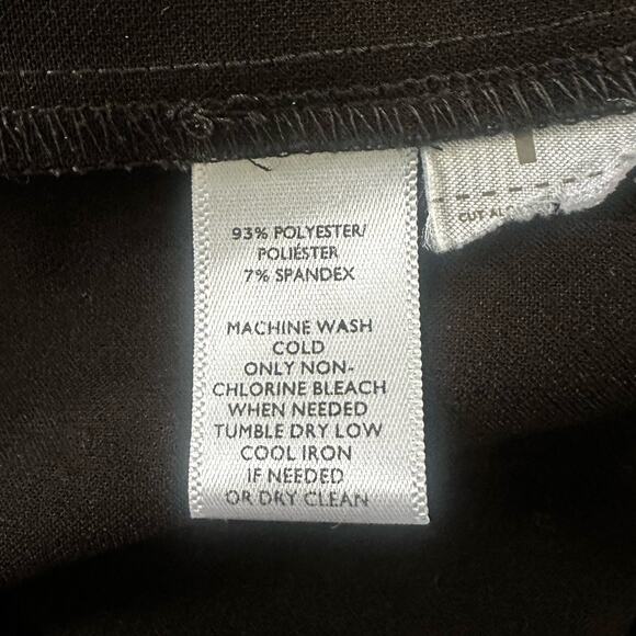 ANN TAYLOR LOFT Womens Dress SMALL Black Mini Flutter Sleeve Shift Minimalist - Picture 6 of 10